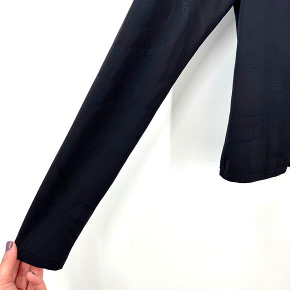 VTG Versace Classic Faux Wrap Top 40 S Black Chain Old Money Equestrian Y2K Prep - Picture 4 of 11